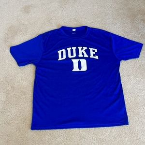 Duke University silk athletic t shirt